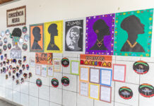 Escola de Cuiabá expõe trabalhos de alunos em ação de combate ao racismo