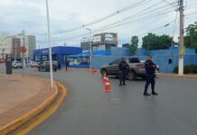 Guarda flagra motorista irregular com passagens criminais na região do aeroporto de VG