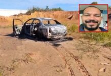 Motorista desaparece e veículo é localizado queimado em Cuiabá