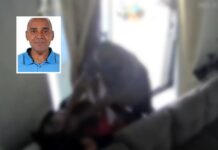 Câmeras flagram professor espancando ex-companheira na frente do filho