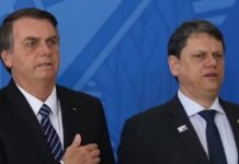 Após encontro com Bolsonaro, Tarcísio sela que disputa em São Paulo e apoia Flávio à presidência