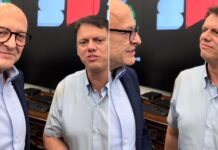 Pivetta se reúne com Tarcísio de Freitas em SP para trocar experiências de gestão