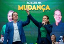 Flávia Moretti diz que não tem culpa da falta de água em VG: “quem manda no DAE é Tião da Zaeli” Flavia e Tiao