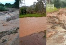 Nobres e Chapada entram em emergência após chuvas destruírem pontes e estradas