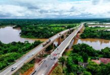 Governo inaugura ponte na BR-163 em VG e entrega asfalto novo da MT-400