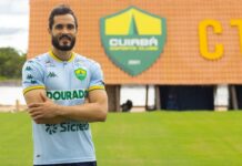 Jean Carlos é o novo reforço do Cuiabá para a meta Auriverde Jean Carlos - Cuiabá