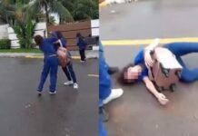 Aluna de 16 anos desmaia colega em briga na saída de escola