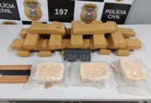 Traficantes invadem pátio de escola técnica para fugir da PM, mas acabam presos com 21 kg de drogas