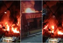 Incêndio de grandes proporções destrói parte do Geronimo West Music em Cuiabá