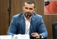 Secretário de Cuiabá sofre corte no pescoço por fio solto enquanto pilotava moto