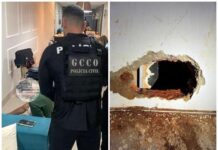 GCCO caça criminosos que invadiram casa para ‘furar’ parede de banco em Cuiabá
