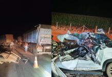 Três pessoas morrem em dois acidentes entre carros e carretas em Primavera do Leste