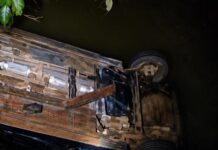 Carro cai de ponte em rio na MT-325 e casal morre afogado em Alta Floresta