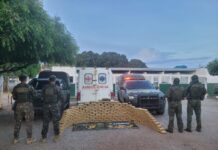 Dupla é presa com 216 tabletes de skunk escondidos em ambulância em cidade de MT