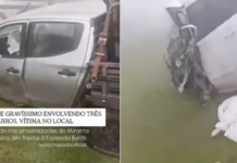 Neblina atinge trecho e acidente com três veículos deixa vítima em Chapada