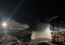 Aeronave faz pouso forçado e duas pessoas são socorridas em área rural de MT