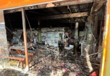 Incêndio atinge e destrói lojas de festa e suplementos em Cuiabá