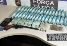 Força Tática apreende R$ 54 mil e recupera telhas furtadas em cidade de MT