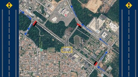 mapa interdição